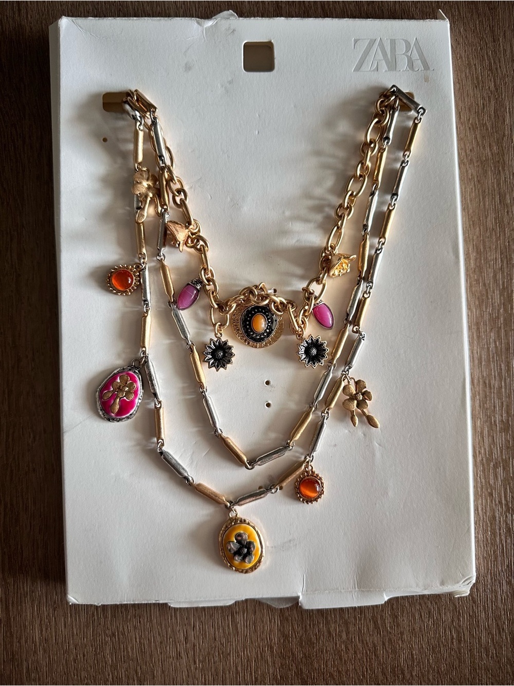 Zara Set of 3 Combined Charm Necklaces